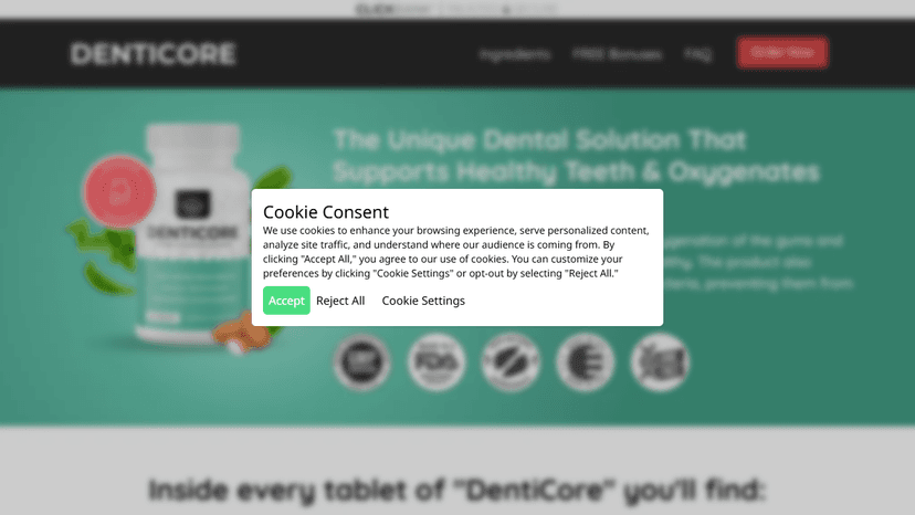 Denticore - Landing Page